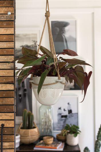 plant pot rope hanger Accent Decor Hammock Hanging Pot